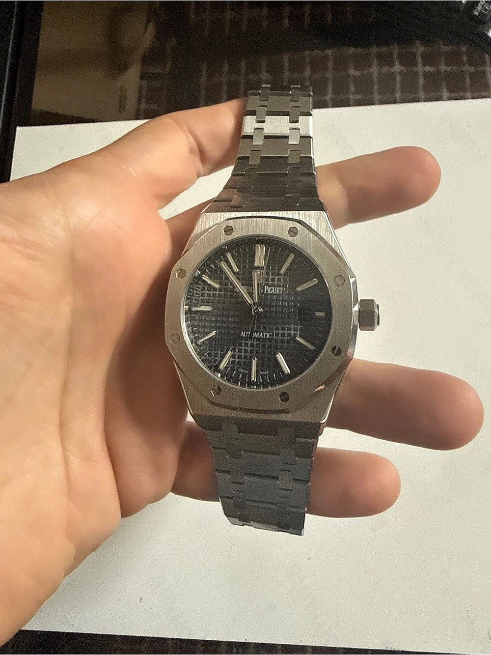 AP Royal Oak Automatic Men's Watch Gray & Silver